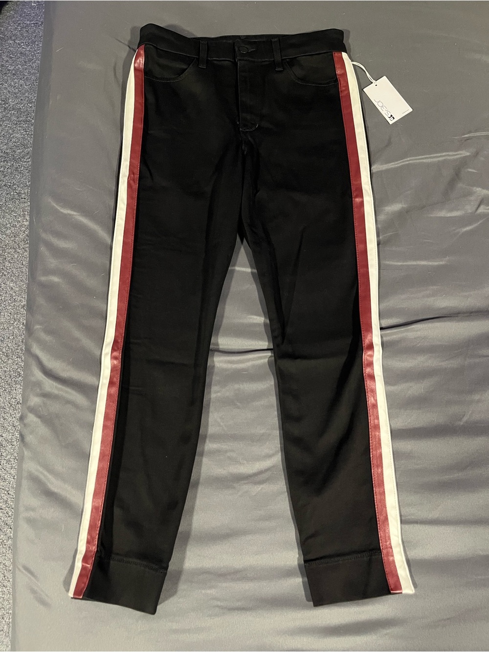 Joe’s - The Charlie High Rise Skinny Ankle Leather Stripe Size 29 (8)